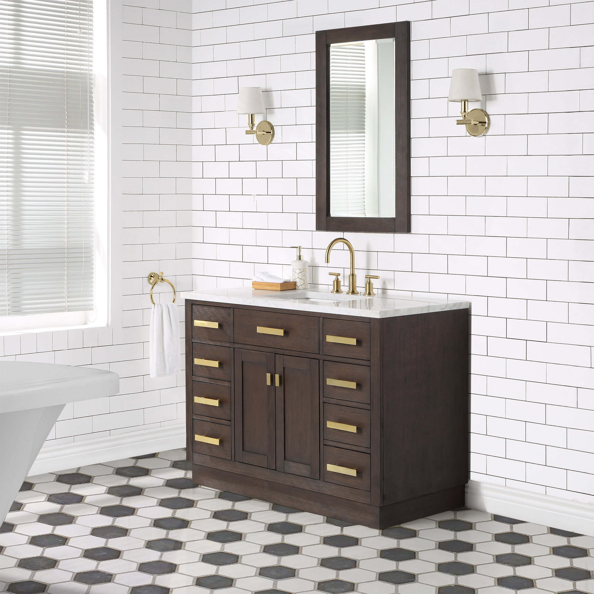 Argenta 48'' Single Bathroom Vanity, Brown