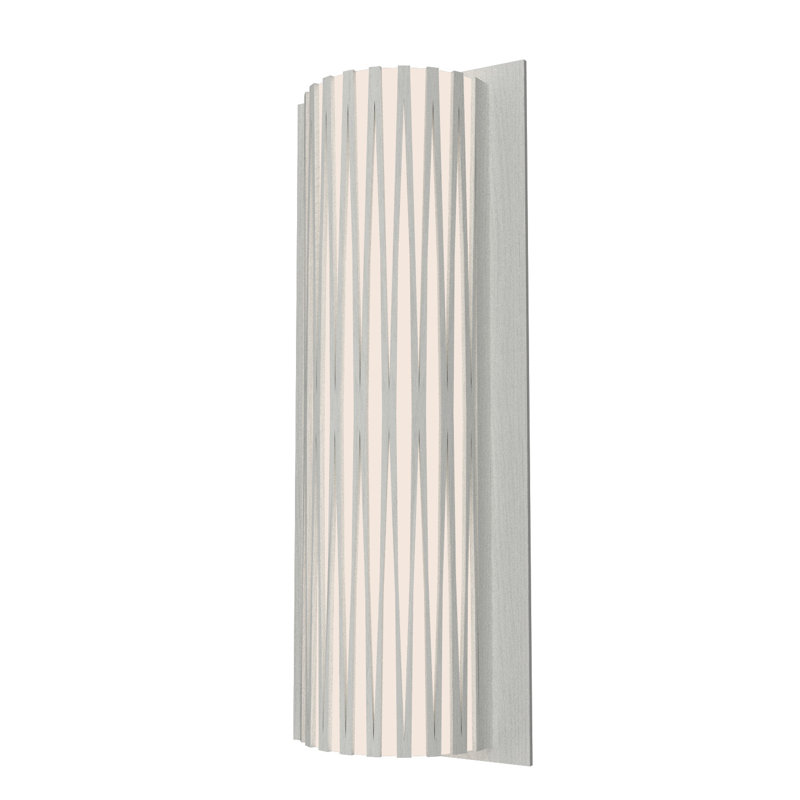 Living Hinges Manufactured Wood Flush Mounted Sconce, Organic White