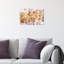 Amant de pivoines, taches de jardin de fleurs - rose moderne - impression sur toile-71080665-71080666