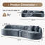 Upholstered 114.17 " Chenille Sofa-526549703