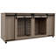 Meuble de rangement polyvalent pour chien avec cloison amovible et rangement