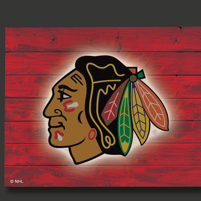 Décoration murale éclairée NHL, Blackhawks de Chicago