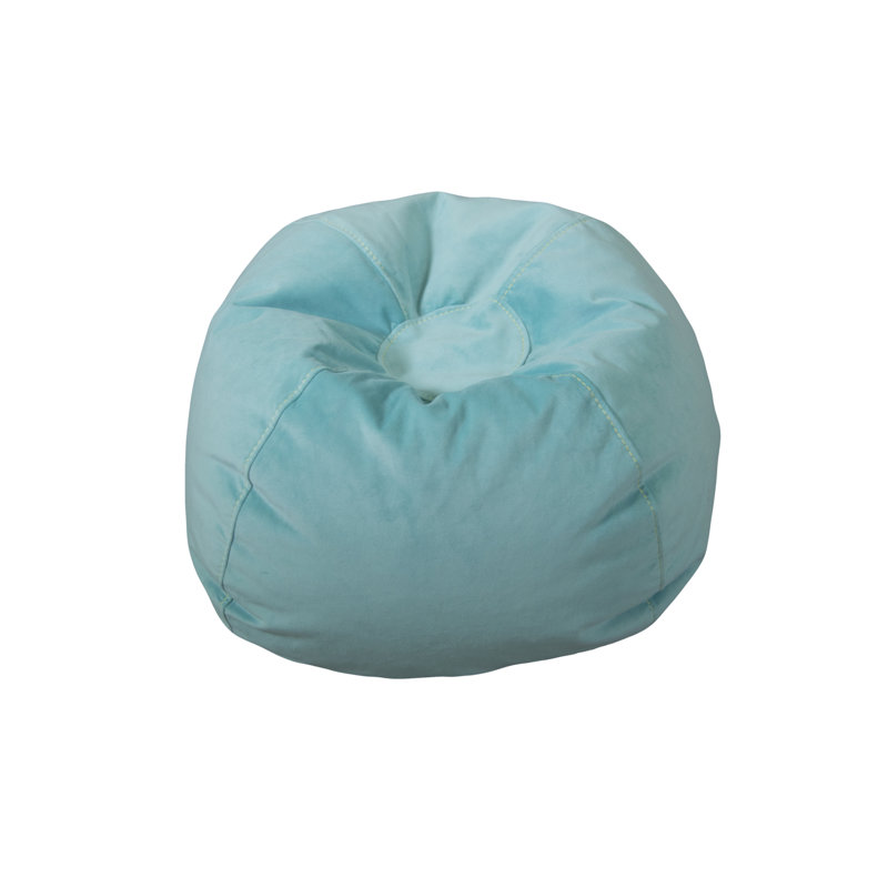 Fauteuil poire standard classique, 15"H x 26"W x 26"D, Dazzle Blue Polyester
