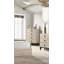 Meuble de chambre à coucher moderne de conception moderne 1 pièce 4 tiroirs crème avec plateau en faux marbre