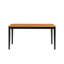  Table de salle à manger rectangulaire en bois franc pour 6 personnes en noir / chêne