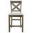 Hannalise Upholstered Counter Stool with Solid Wood Frame
