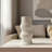 Stoneware Decorative Vase With Sculptural Ridged Textured Form-813011824
