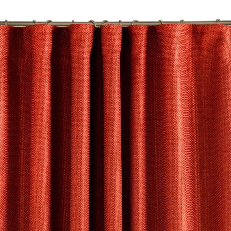 Coconut Room Darkening Single Curtain Panel, Brick, 145 W x 280 D cm