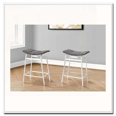 Barstool, Counter Height, Set Of 2,