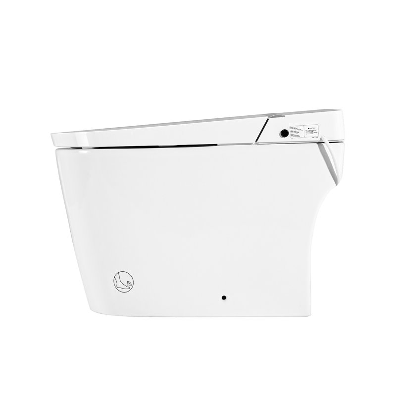 Led Display Smart Toilet With Night , Heated Seat, Self-Cleaning Nozzle, Foot Sensor, Remote Control Sensor Bidet , Control,