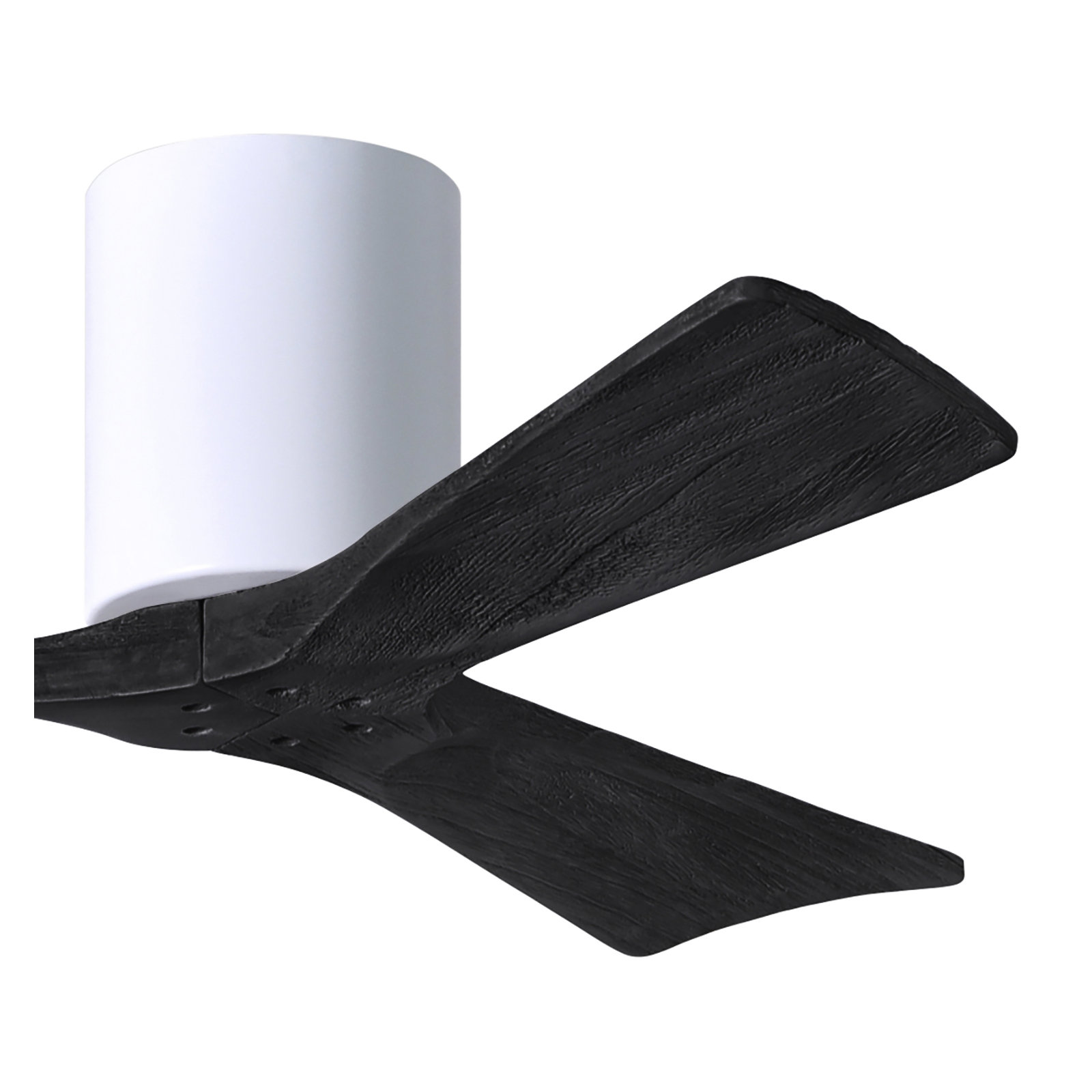 Olivier 3 Blade Ceiling Fan, Gloss White, Matte Black, 42"