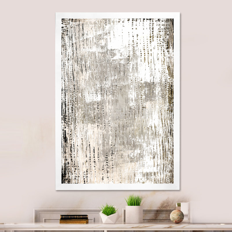 Art moderne gris et bleu II 2FDP47773, H 12 po x l 8 po x P 1 po, Cadre blanc