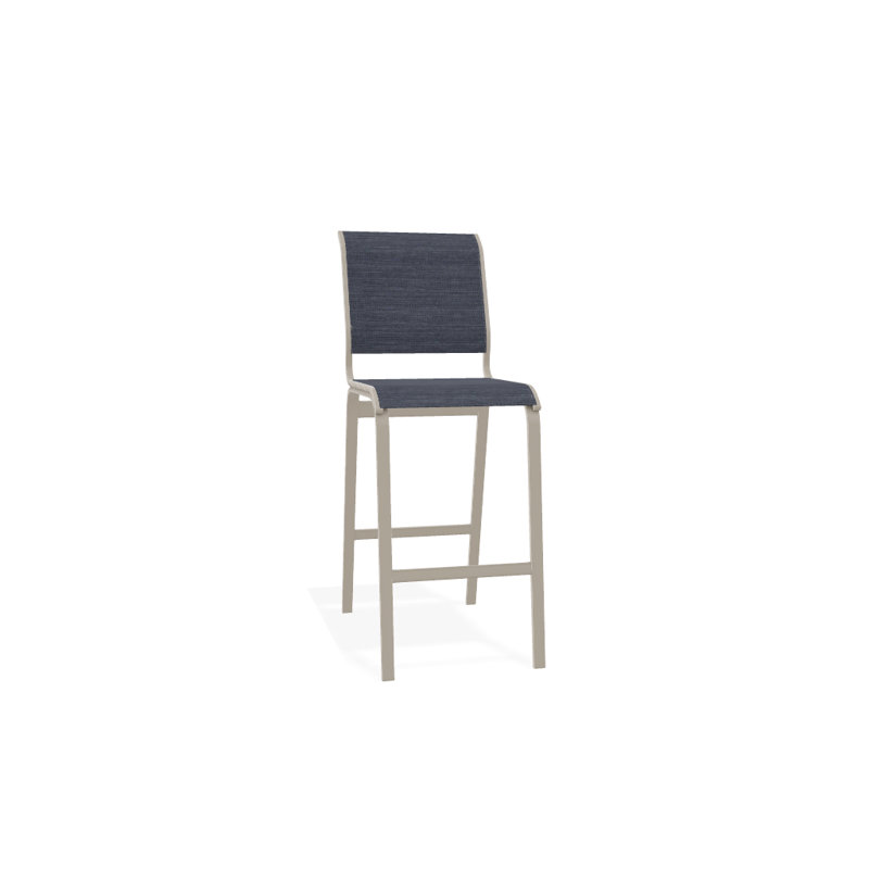 Tabouret de bar 29,5 po Holna, Désert texturé, Denim Augustine