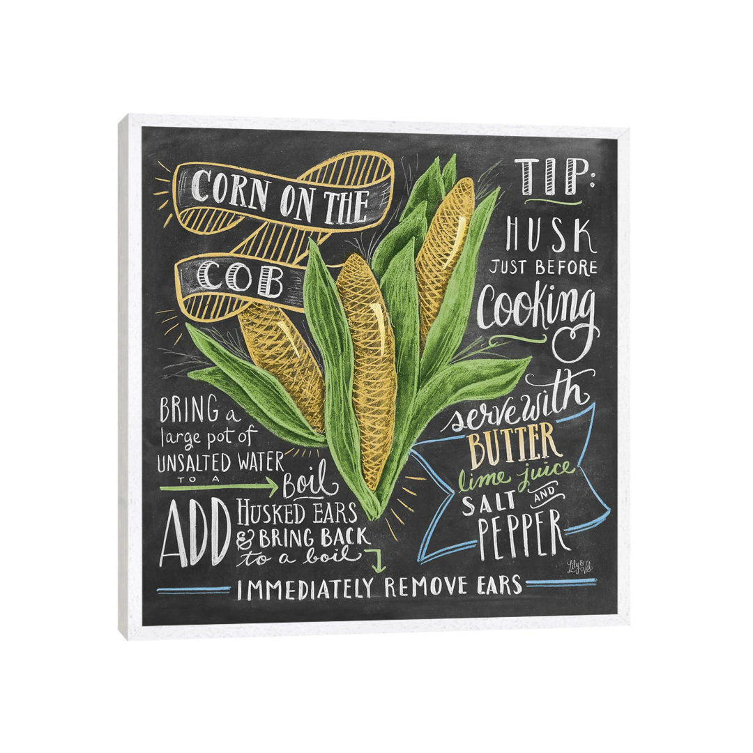 Corn On The Cob Recipe by Lily & Val - Print on Canvas