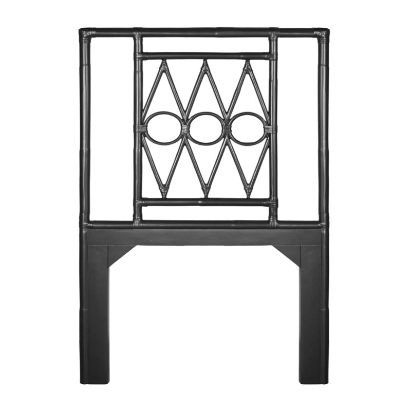 Devonshire Open-Frame Headboard, Twin, Black