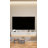47" Wall-mounted Floating Tv Stand, White Real Wood Venee-990790462-990790457