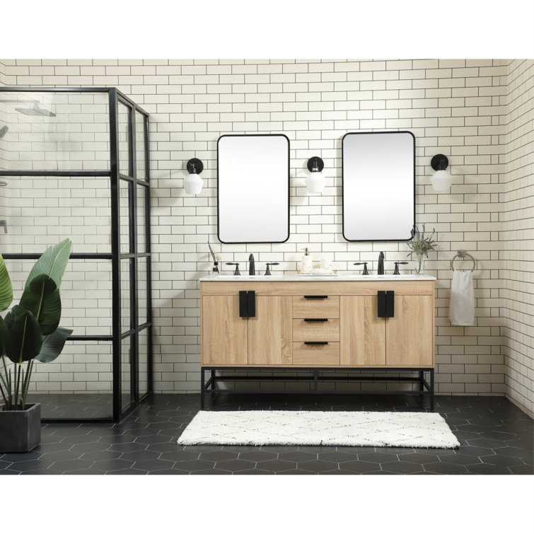 Wade Logan® Sauget 60 Double Bathroom Vanity Set, Wayfair