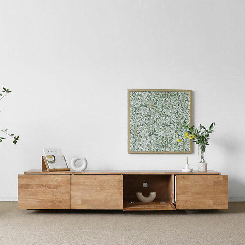 Meuble télé Modern Minimalist, 15.4"H x 70.9"L x 15.7"W