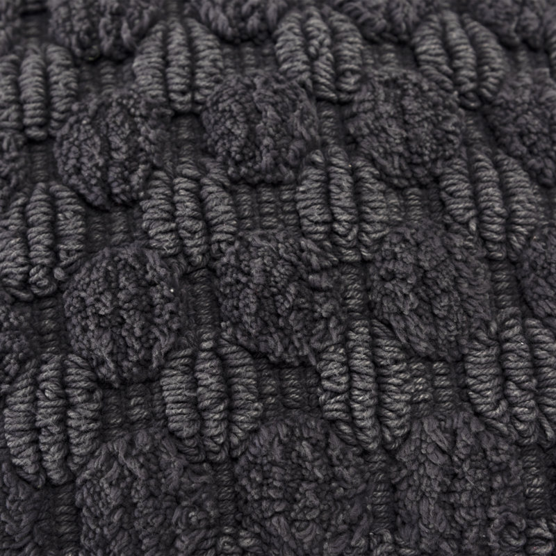 Roya Throw Pillow, Charcoal Gray