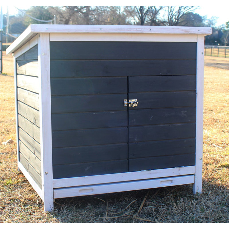 6.04 Square Feet Chicken Coop with Nesting Box For Up To 1 Chickens