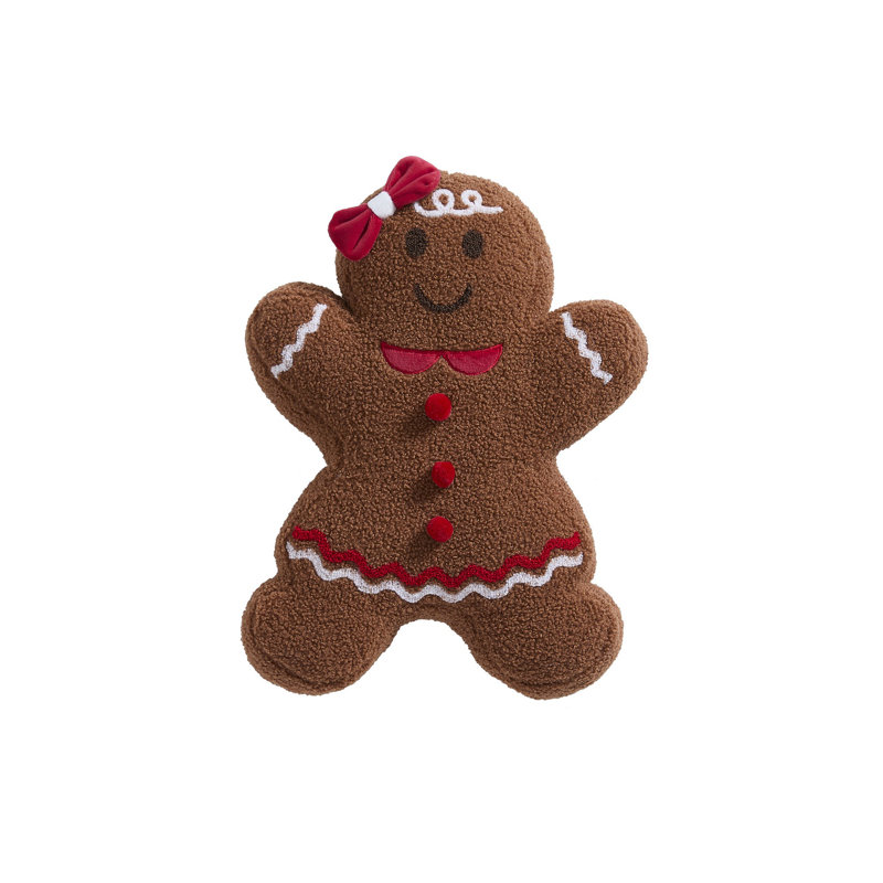 Coussin Gingerbread Girl 16 po x 13 po