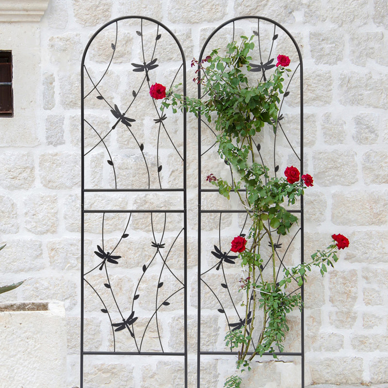 2 Pack Metal Garden Trellis, 86.7" H x 19.7" W x 0.51" D