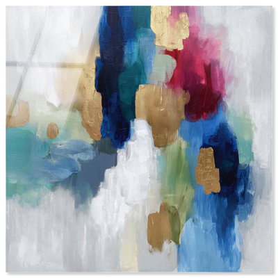 «Jewel Tones III Blue Gold», reproduction d'art sur acrylique par Art Remedy