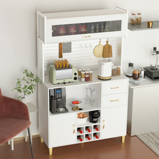 Elinna 48.4 Kitchen Pantry Winston Porter Finish: White