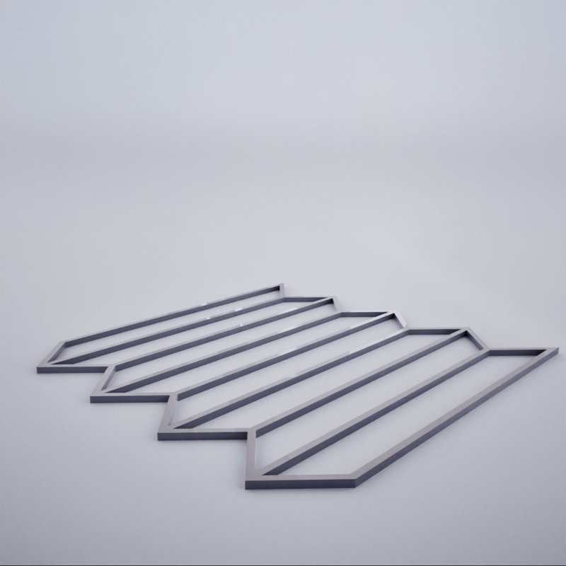 Conroe Decorative Fretwork Acrylic Wall Panels, Extra Small, 7 3/8"W x 7 3/8"H x 1/8"T, Grey, 7.38" H x 7.375" W x 0.125" D