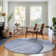 Premium Machine Washable Prisco Blue Rug