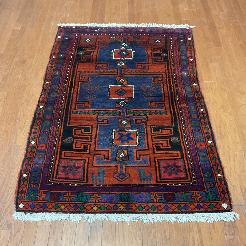  Tapis en laine fabriqué à la main Hamadan