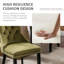 Ensemble de 4 chaises de salle à manger rembourrées en velours, vert olive-2134824454-2134824694