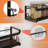Wall Mount Spice Rack Organizer 4 Pack