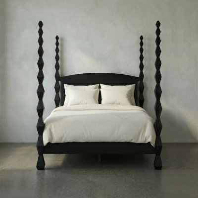 Brancusi Solid Wood Four Poster Bed