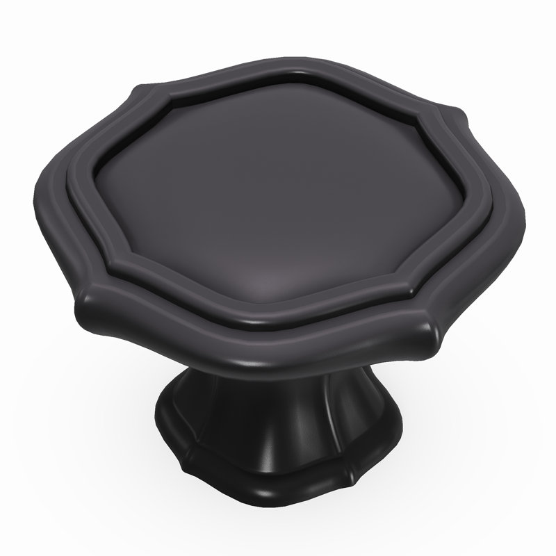 Trellis Collection Cabinet Knob, Matte Black