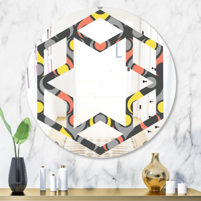 Miroir mural abstrait sans cadre abstrait et abstrait
