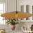 1-Light matte black iron adjustable pendant lamp