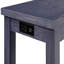 Ensemble de table de salle à manger 4 pièces 1 table x 3 tabourets de siège rembourré avec garniture cloutée, port USB et prise de courant