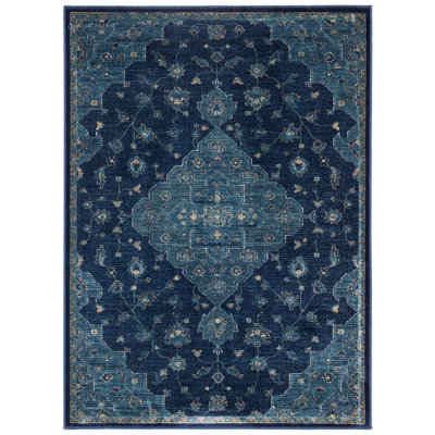 Purcellville Oriental Viscose Hand Woven Area Rug