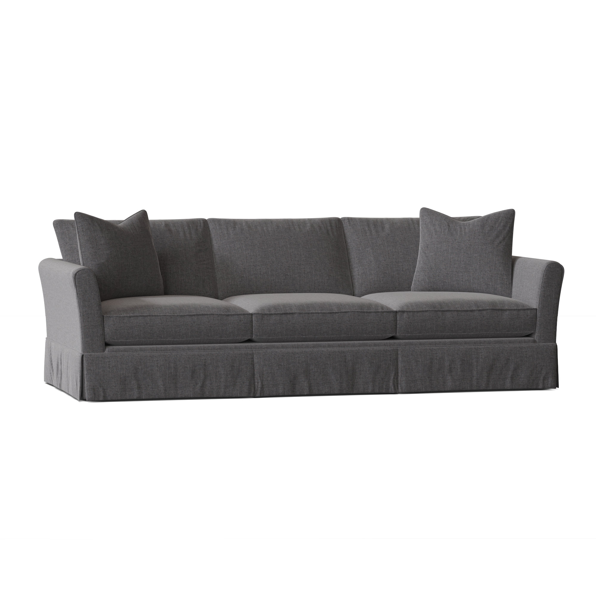 Shelby 82'' Upholstered Sofa, Cast Slate Sunbrella® Plainweave