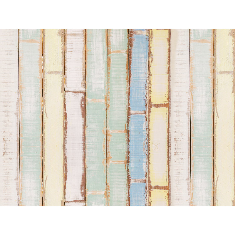 Hendrick Vinyl Machine Printed Area Rug, Rectangle 3'3.4" x 4'4.4"