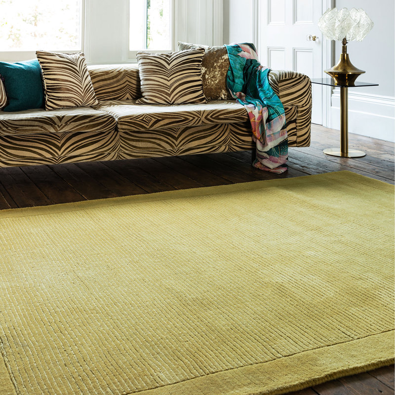 Tulane Solid Colour Wool Hand Woven Area Rug, Runner 152.4 x 304.8cm