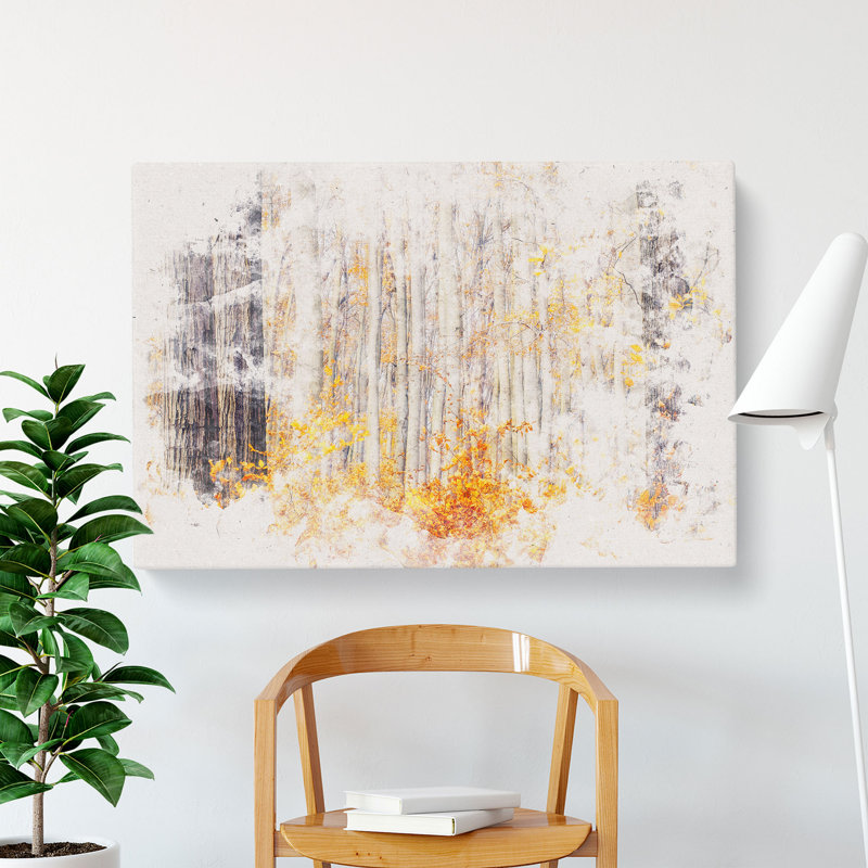 Orange Forest - Wrapped Canvas, 40cm H x 60cm W x 3cm D
