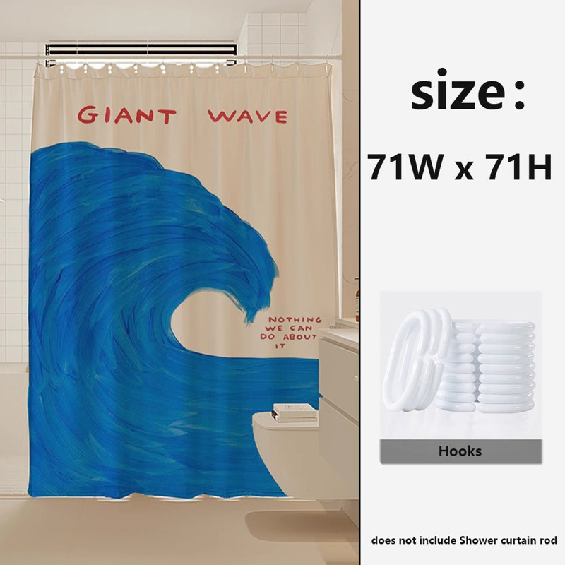 Rideau de douche en polyester