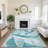 Premium Machine Washable Ashington AMF1836 Swirls Rug-1753149513