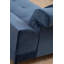 Élégant canapé d'angle bleu marine avec dossier réglable, 119,6 po x 74,8 po x 36,2 po | Structure et panneau en bois de hêtre, tissu 100% polyester | Comprend 5 oreillers, nettoyage à sec, design industriel moderne, parfait pour les salons-1786304323