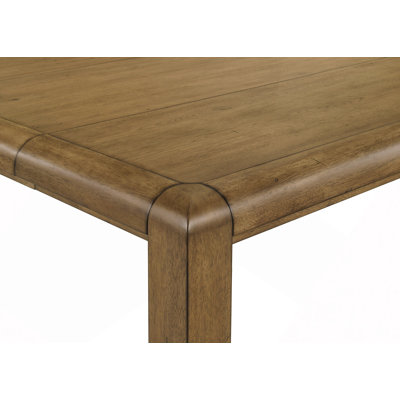 Ensemble de salle à manger avec table haute extensible, plateau rectangulaire style planches, chaises rembourrées et capitonnées, mobilier de salon en bois