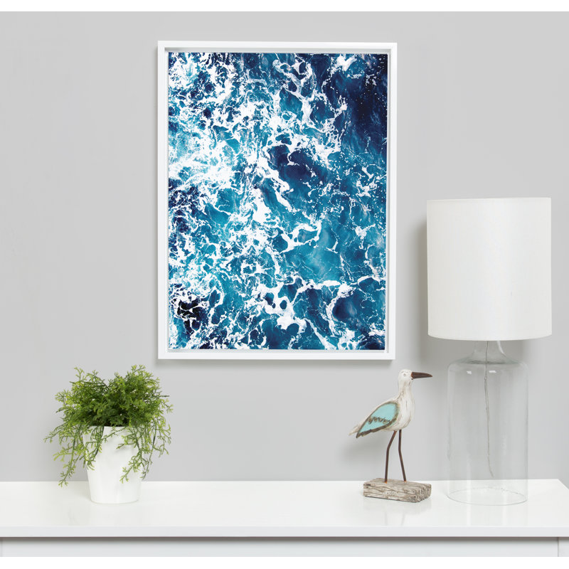 «Waves Texture» par Simon Te, reproduction d'art sur toile encadrée