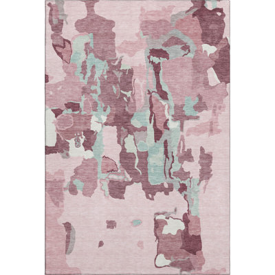 Premium Machine Washable Birchview AMF1028 Abstract Rug
