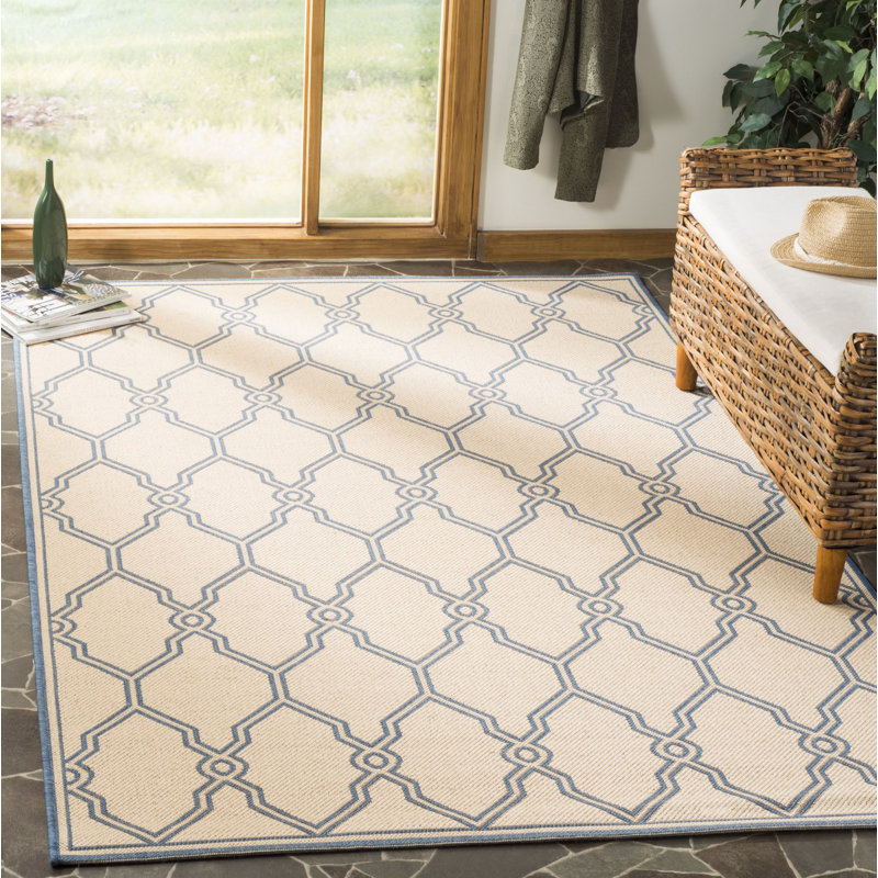 Croker Performance Abstract Indoor/Outdoor Area Rug, Rectangle 4' x 6'